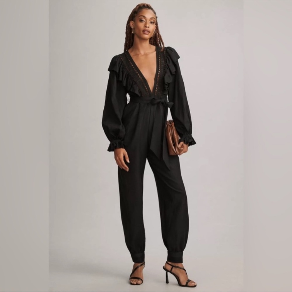 Farm Rio Black Jumpsuit NWT